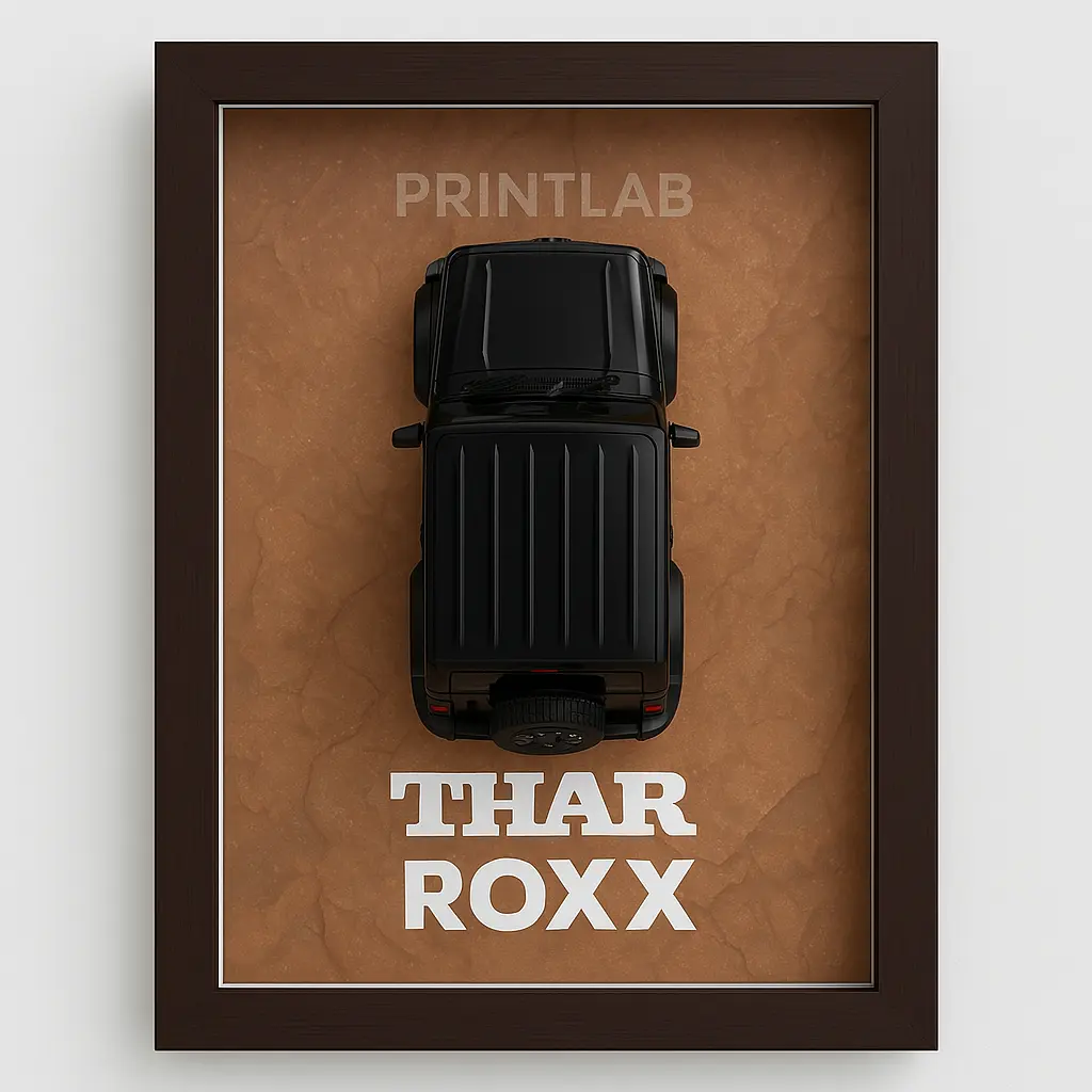 THAR ROXX | Premium 3D Die-Cast Frame by PrintLab